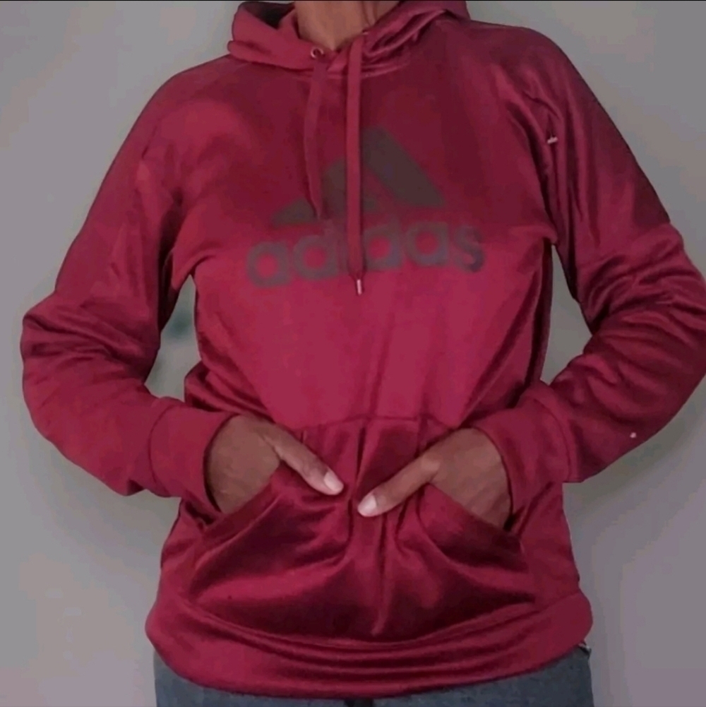 Men's Adidas Athletics Large Hoodie With Kangaroo Pocket